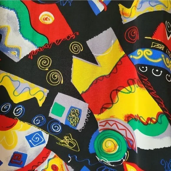 Vintage Patterned Short Sleeve Button Down Shirt - Picture 3 of 5